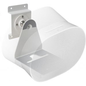 Support Mural Métallique Compatible Avec Sonos Era 300,Pivotant Jusqu'À 360°,Inclinable -70°/+70° (Haut Et Bas, Gauche Et Droite) Avec Gestion Des Câbles Max. 12 Kg Blanc - Neuf