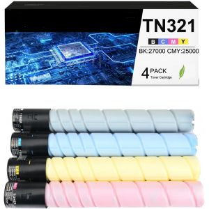 Caidi Cartouche De Toner Compatible Tn-321 Tn321 Remplacement Pour Konica Minolta Bizhub C224 C224E C284 C284E C364 (Tn-321M / A33K350 Magenta:25000 Pages)[ENC944663] - Neuf