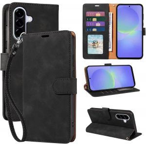 KALANKA-pour Samsung A36 Phone Case Wallet Cover, [RFID Blocage 4 emplacements pour cartes] [Dragonne] [B&eacute;quille] [B&eacute;quille] Magn&eacute;tique Antichoc Protection Cuir Flip Cases pour Galaxy A36 5G (Noir) - Neuf
