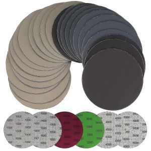30 Pièces De Papier De Verre Sec Humide De 125 Mm,Disques De Ponçage Ronds,Tampons De Ponçage Orbitaux Feuilles De Papier De Verre Compatibles Avec Le Bois De Métal - 1000/1500/2000/3000/4000/500 - Neuf