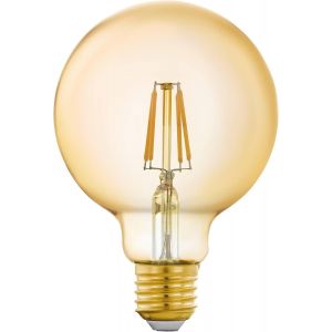 Connect.Z Ampoule Led E27 Connectée, St64, Zigbee, Contrôlable Par Appli Et Commande Vocale, Dimmable, Blanc Chaud, 500 Lumens, 5,5 Watts, Ambré, Design Vintage - Neuf