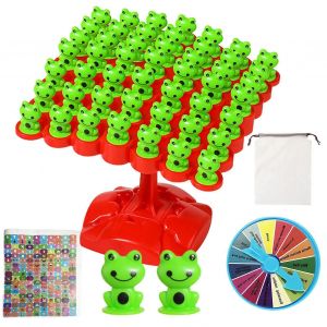 Jeu de math&eacute;matiques d'&eacute;quilibre de grenouille, jeu de soci&eacute;t&eacute; pour deux joueurs, jouet &eacute;ducatif pour la famille (vert) - Neuf