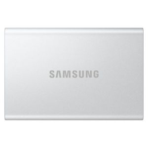 Samsung T7 Resurrected MU-PD1T0G - SSD - chiffr&eacute; - 1 To - externe (portable) - USB 3.2 Gen 2 (USB-C connecteur) - AES 256 bits - argent - Neuf