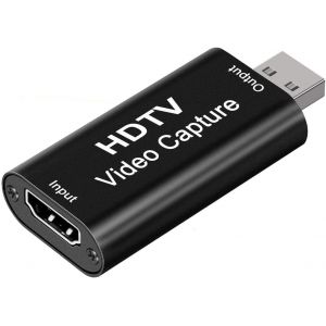 JGD-Carte de Capture Vid&eacute;o 4K, HDMI vers USB Capture Carte 1080P pour Streaming, Enregistrement, Jeux Vid&eacute;o, Compatible avec Nintendo Switch, PS5, Xbox - Neuf