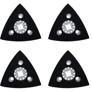 Lot de 4 patins de ponçage de rechange pour outils multifonctions oscillants Makita,Bosch,Multimaster avec 40/80/180/240 feuilles de ponçage - Neuf