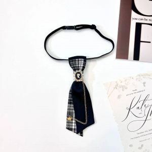 Petit Noeud Papillon Vintage Pour Hommes Et Femmes,Style Coll&egrave;ge,Costume,Chemise,Pull,Accessoires,Ruban Fait &Agrave; La Main,Col En Strass,Cravates &Agrave; Fleurs--1 - Neuf