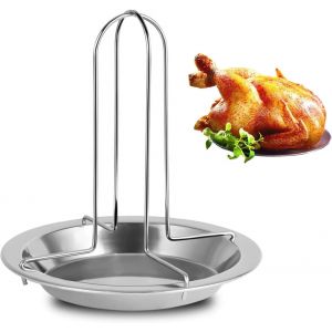 KAL-Rôtissoire À Poulet En Acier Inoxydable Pour Four Ou Barbecue, Accessoire De Rôtissoire À Poulet - Neuf