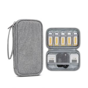 Étui pour clé USB étanche en EVA, organiseur d'accessoires électroniques pour SanDisk, Samsung et toutes les clés USB grises de grande taille - Neuf
