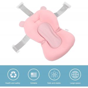 Rose, tapis de bain bébé, siège de bain bébé, tapis de bain bébé, tapis de bain nouveau-né, support de bain bébé, oreiller de bain bébé, siège - Neuf