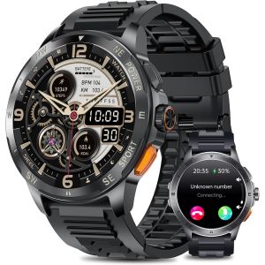 Chenquansarl-2025 Montre Connectée Homme Et/Hrv/Siri 1,43"" Amoled Avec Fonction Téléphone/24h Fréquence Cardiaque Spo2/50+ Modes Sportifs/Ip67etanche /Moniteur De Sommeil/Pour Android Ios (Silica) - Neuf