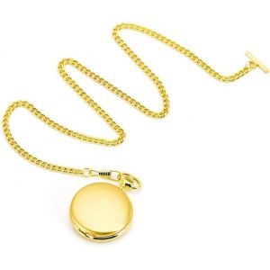 Nbgcm-Bijoux De Chaîne De Surveillance De Poche Montre Pour Femme Regarder Le Lien De Trottoir Chaîne Pour Jeans Mesdames Chaîne De Gilet Accessoires Or Clé Golden - Neuf