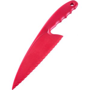 Kalanka-Couteau &Agrave; G&acirc;teau Et Pelle &Agrave; Tarte, Extra-Large, Longueur : 29 Cm, Plastique, Rouge, 30312270 - Neuf