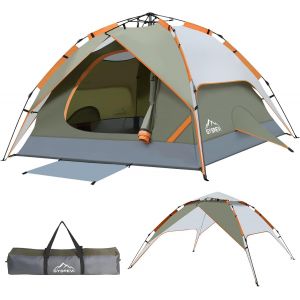 Letnerny-Tente De Camping Familiale 3-4 Personnes, Tente De Protection Solaire, Facile À Installer, Coupe-Vent, Adaptée Au Camping, Pique-Nique, Randonnée - Neuf