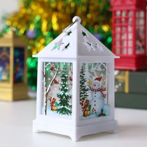 No&euml;l LED Lumi&egrave;re de la Lanterne Jusqu'Arbre de No&euml;l de Santa Claus Table L - Neuf