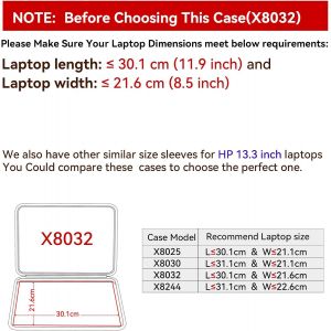 Housse De Protection Rigide Eva Compatible Avec Ordinateur Portable Elite X360 830 De 13,3 Pouces, Pour Envy X360 13, Pour Elitebook 830/835, Pour Elite 830 G11 2-En-1 (X8032)[L1705] - Neuf