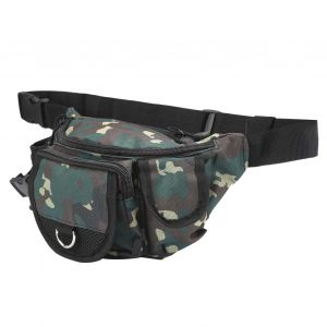 Sac De Peche Multifonctionnel, Sac Banane D'exterieur, Sac De Rangement Pour Outils De Peche, Camouflage Jungle - Neuf