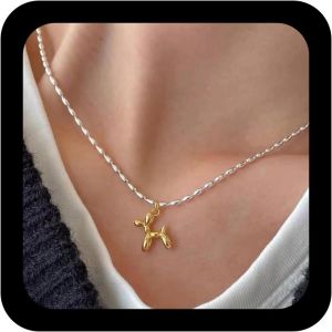 Kal-Collier Pendentif Chien Ballon Bohème Collier Ras De Cou Chiot Collier Chaine Chiot Collier Chien Ballon Vintage Bijoux Pour Femmes - Neuf