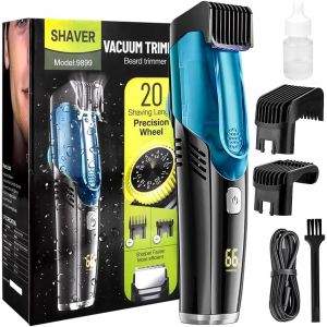 Lbgwp60-Rasoir À Barbe Sous Vide Pour Hommes, Tondeuse Barbe Homme, Tondeuse À Barbe Pour Homme Tondeuse À Barbe Étanche Ipx6 Avec 2 Peignes Tondeuse À Barbe Rechargeable Pour Favoris De Moustache. - Neuf
