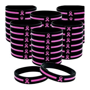 36 Pcs Bracelets De Sensibilisation Au Cancer Du Sein Articles En Vrac Accessoires - Neuf