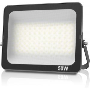 Dgbcz-Projecteur Led 50w, Superlumineux Spot Extérieur Blanc Froid 6500k, Ip66 Eclairage De Sécurité Floodlight Lumiere Pour Jardin Stade Garage Entrepôt Magasin Atelier Dépôt - Neuf