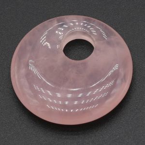 Pendentifs En Pierre Naturelle Turquoises Améthystes, 1 Pièce, Perles Amples À Grand Trou Pour Bricolage, Collier, Boucle D'oreille, Fabrication De Bijoux, Cadeau De Fête--Rose Quartz - Neuf