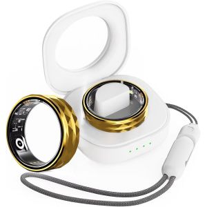 Bague Intelligente Avec Mesure De La Pression Artérielle, Android Ios, Pour Homme Et Femme, Moniteur De Sommeil, Podomètre, Anneau De Fitness, Tracker D'activité, Fréquence Cardiaque, Noir, Doré - Neuf