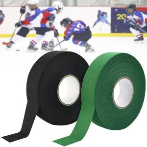2 Rouleaux De Ruban De Hockey Auto-Adhésif Ruban De Bâton De Hockey Ruban De Raquette Antidérapant Ruban De Tissu De Hockey Pour Poignée De Badminton/Ping-Pong-Vert Et Noir,2,5 Cm * 25 M - Neuf