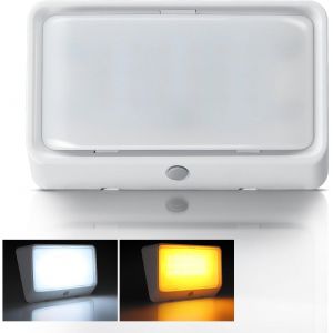 &Eacute;clairage De Porche Ext&eacute;rieur Camping-Car 12v Led Lampe Avec Interrupteur 410lm 2cct Et Veilleuse Rouge Ip66 &Eacute;tanche Pour Caravane Camion Auvent (1) - Neuf