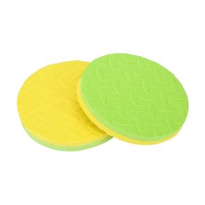 2pcs Yoga Workout Genou Coude Entra&icirc;nement Pad Eva Mousse Coussin Tapis D'exercice (Jaune + Vert) - Neuf