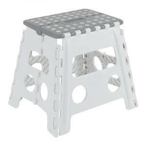 Tb-032-gb Tabouret Pliant Multiusage, Marchepied, 32 Cm De Hauteur, Blanc - Blanc - Arregui - Neuf