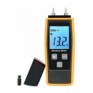 Testeur d'humidité, testeur d'humidité pour murs et bois, détecteur de fuites, détecteur d'humidité, détecteur de mortier de ciment et détecteur de teneur en eau avec écran LCD - Neuf