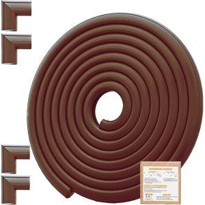 Protection Des Bords Baby Proofing (Grand Bord De 2,3 M Avec 4 Protections D'angle),Charge Lourde En Mousse Nbr Souple Pour Meubles,Chemin&eacute;es,Tables,S&eacute;curit&eacute;,Pare-Chocs (Pr&eacute;-Coll&eacute;, - Neuf