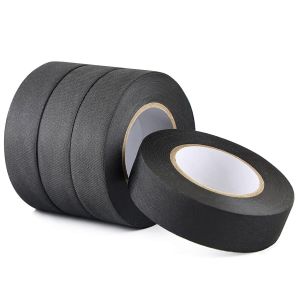 Ruban Adhésif Isolant Noir 19mmx15m,4 Pièces Adhésif en Tissu Résistant à la Chaleur pour Câbles,Faisceaux Automobiles et Applications Électriques - Neuf
