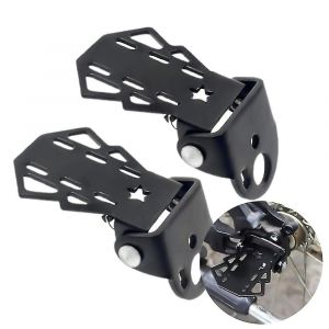 2 Pcs Vélo Pédale Arrière Vélo Repose-Pieds Pliable Pour Enfants Siège Arrière Sécurité Repose-Pieds Antidérapant Universel-Hy - Neuf