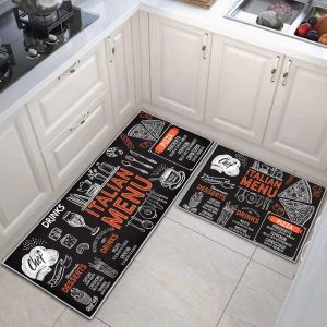 Sjzg-Lot De 2 Tapis De Cuisine Antid&eacute;rapants Et Durables Lavables Pour Cuisine, Buanderie, Chambre &Agrave; Coucher (A, 43x75+43x150cm) - Neuf