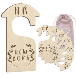 Bois Haut De Gamme B&eacute;b&eacute; Placard Diviseurs C&ocirc;t&eacute; Double Jeu De 7 Pour Les Nouveau-N&eacute;s &Agrave; 24 Mois, La P&eacute;pini&egrave;re Des V&ecirc;tements De B&eacute;b&eacute; Organisateurs - Neuf