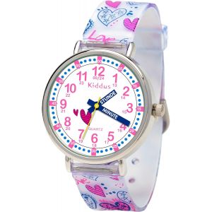 Ytseazn-Montre Bracelet Éducative Pour Enfants,Garçon. Time Teacher Analogique Avec Exercices. Facile D¿Apprendre À Lire L¿Heure. Herzen - Neuf