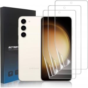 Kal-3 Pièces Protection Écran Compatible Avec Samsung Galaxy S23, Hd Clair Film De Protection En Tpu Flexible Pour Samsung Galaxy S23 [Non Verre][Compatible Avec Lecteur D`Empreinte] - Neuf
