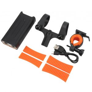 Hjlian Feu Avant De Velo En Alliage D'aluminium Abs 1200 Lm 4400 Mah 3 Modes, Rechargeable Par Usb, Phare Led Pour Velo, Randonnee, Alpinisme - Neuf