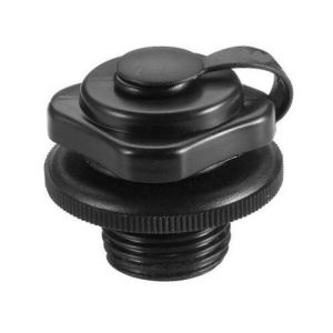 Valve De Gonflage À Vis De Remplacement De Capuchon D'air Unidirectionnel En Plastique Noir 22mm Pour Bateaux Gonflables Kayaks Bain À Remous - Neuf
