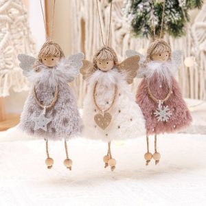 (Les Anges Avec Des Ailes) Ensemble De 3 Décorations De Noël Créatif Poupée Charms Ange Fille Charmes De L'arbre De Noël Des Charmes De Produits De Noël - Neuf