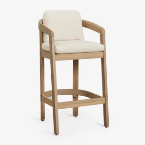 Tabouret De Jardin Haut En Bois D'acacia Uleno Acacia Marron Clair &iquest;75 Cm - Neuf