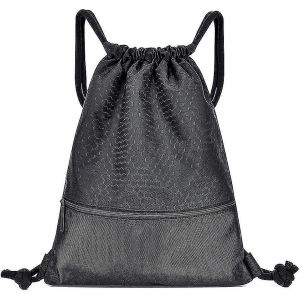 Sac à cordon,sac de sport à cordon de serrage étanche,sac à cordon PE unisexe,filles garçons,sac de sport,sac à cordon,Brawstring,19,5 x 16,5 pouces (50 x - Neuf