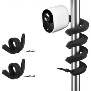 Support Flexible Universel Compatible Avec L'eufycam 1/2/2c/2c Pro/3/3c/E/S3 Pro,Arlo Pro 4/Pro 3/Pro 2/Ultra/Ultra 2/Essential 2(Xl),Reolink Argus 2,(Noir,2pcs) - Neuf
