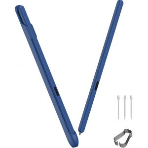 Stylet pour Samsung Galaxy Z Fold 3/Fold 4/Fold 5/Fold 6, [4096 Niveaux de Sensibilit&eacute;] [Pointe Fine de 1,5 mm], R&eacute;sistant &agrave; l'usure Stylo Fold 6 avec Goutti&egrave;re+3 Pointes de Stylus, Bleu - Neuf