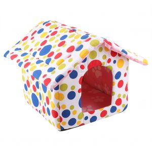 Hjlian Niche Pliable Et Lavable Pour Chiot, Lit Pour Chien Et Chat (S) - Neuf