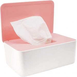 Boîte à mouchoirs,porte-mouchoirs,boîte de rangement de mouchoirs,porte-distributeur de lingettes,plastique anti-poussière portable pour bébé - Neuf