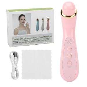 Appareil De Massage Oculaire Ems, Compresse Chaude, Microcourant Vibrant, Appareil De Massage Oculaire Portable, Rose - Neuf