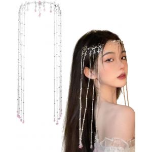 Kalvd-Chaine De Tete,Bijoux De Tete,Bandeaux Chaînes Pour Femmes,Avec Pendentif,De Style Bohème,Bijoux De Tete Oriental,Diademe Femme,Cleopatre Accessoire,Bijoux De Tete Mariage - Neuf