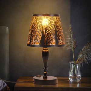 Lampe De Table Industrielle En M&eacute;tal,E27 Lampe De Bureau Rustique Avec Abat-Jour En Forme De Cage,Chevet De Vintage Edison Pour Le Salon,Avec Interrupteur (No Bulb) - Neuf